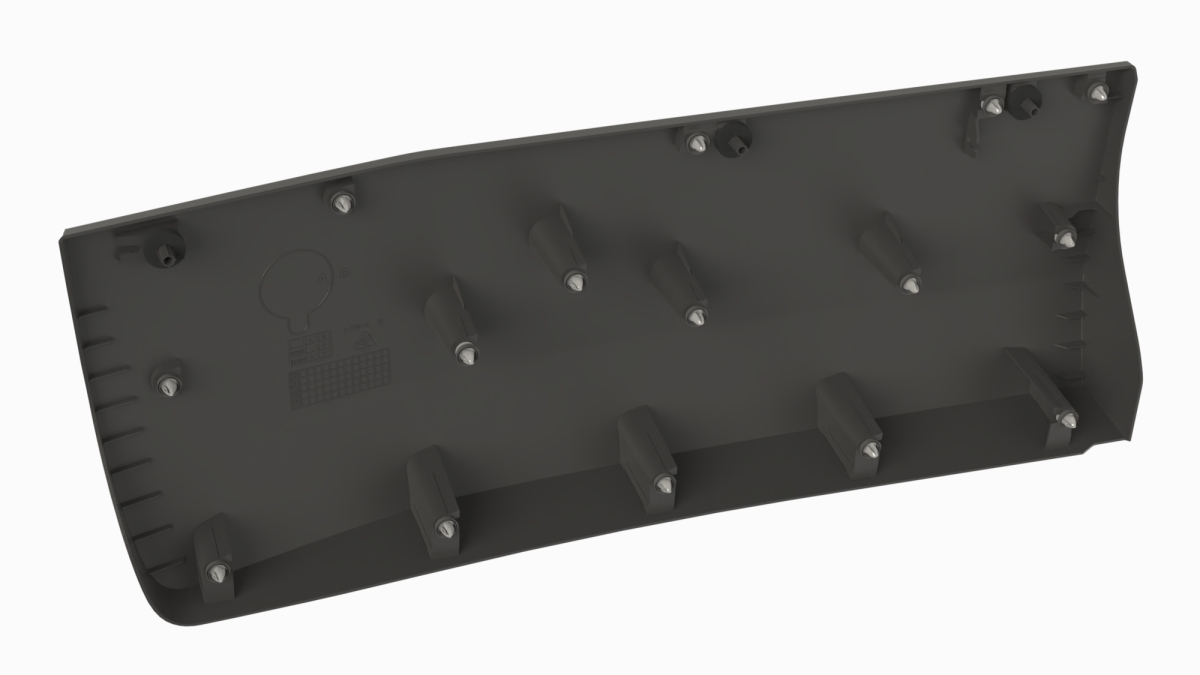 CM 37128 - HINTERTÜRKLEBEBAND – RECHTS – GRAU