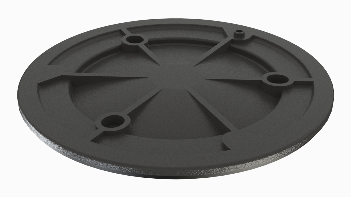 CM 33147 - ECCENTRIC SHEET COVER - FRONT PLASTIC - BLACK